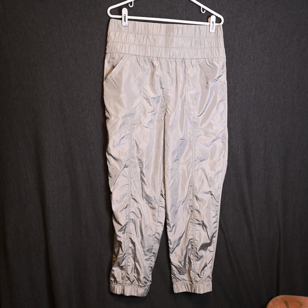FP Movement Free People Women's L The Way Home Jogger Pants Silver Activewear